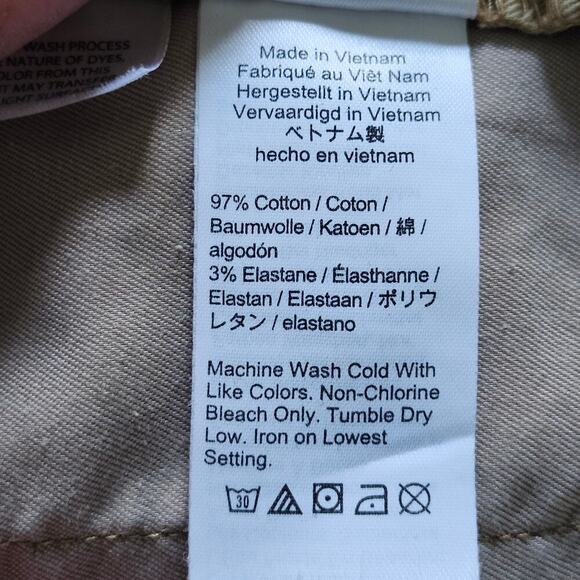 J Crew Vintage Straight Leg High Rise Chinos Dark Khaki Size 30 - Picture 7 of 12